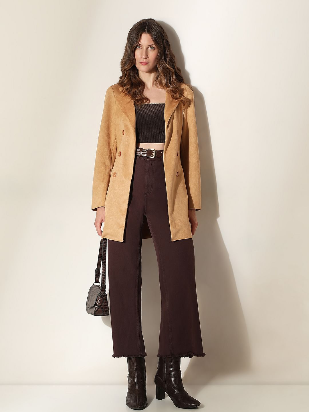 Brown Suede Coat