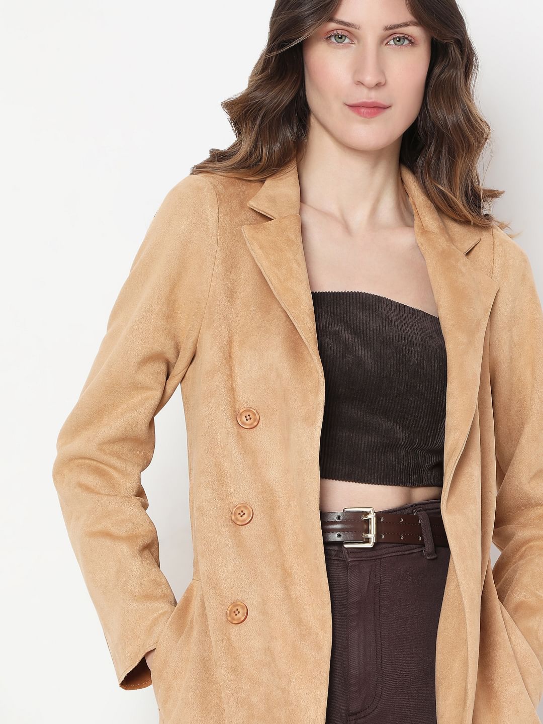 Brown Suede Coat