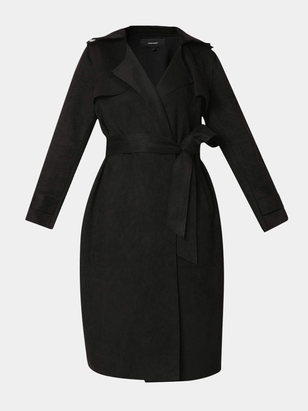 Black Long Suede Coat