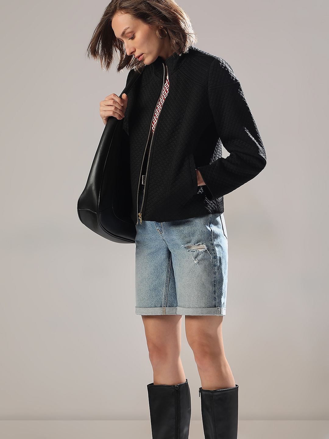 Black Quilted Jacket