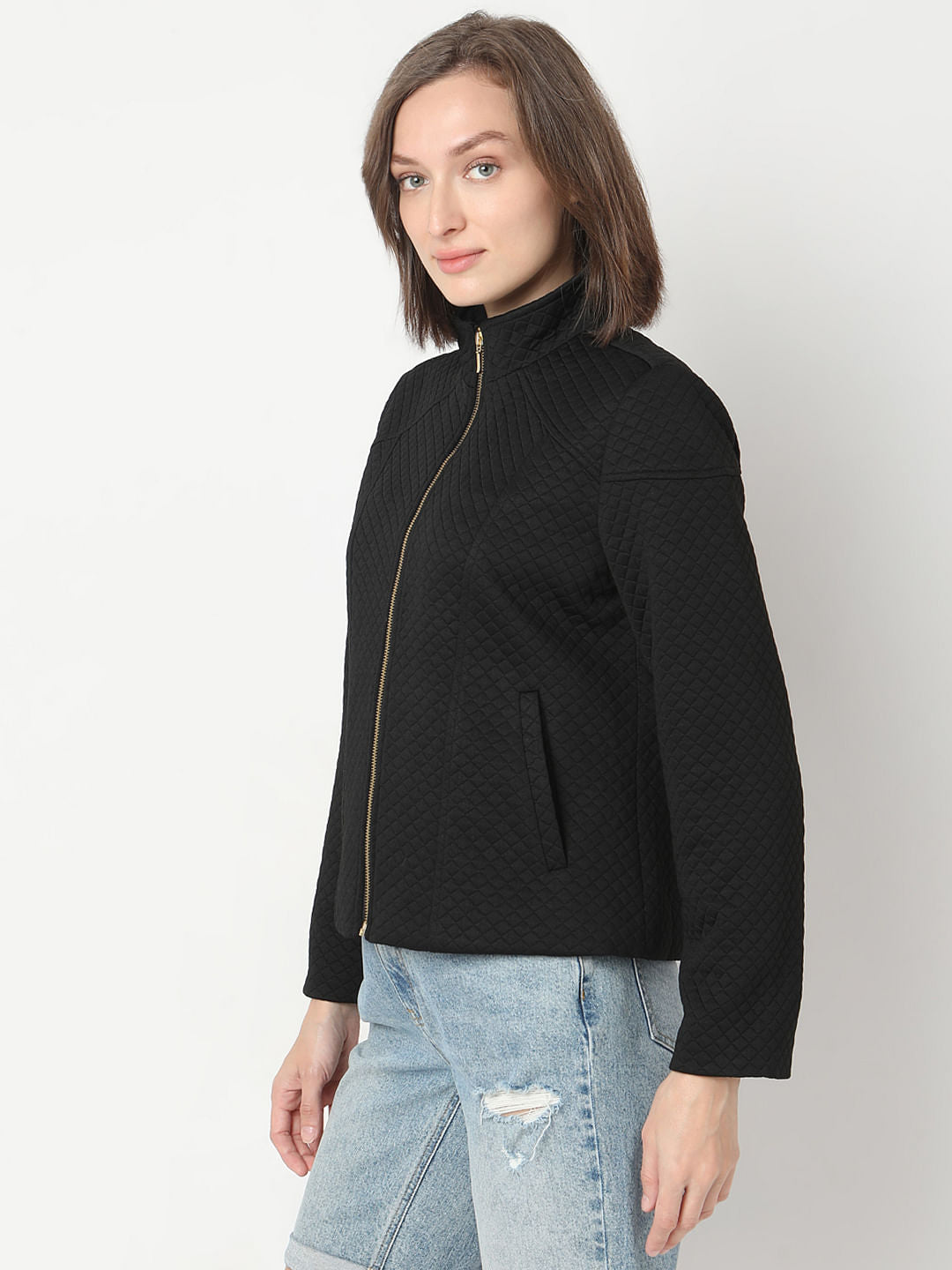 Black Quilted Jacket