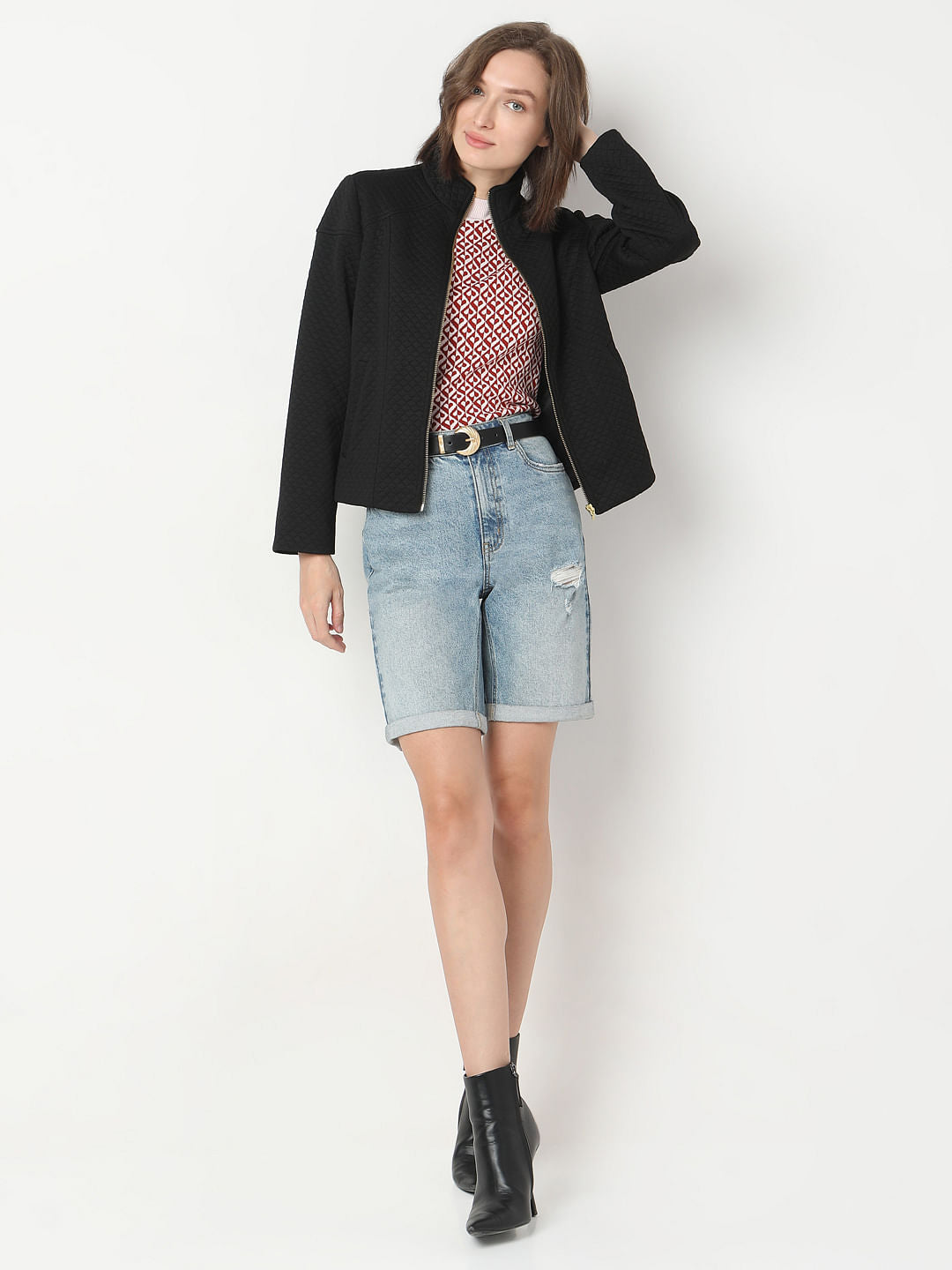 Black Quilted Jacket