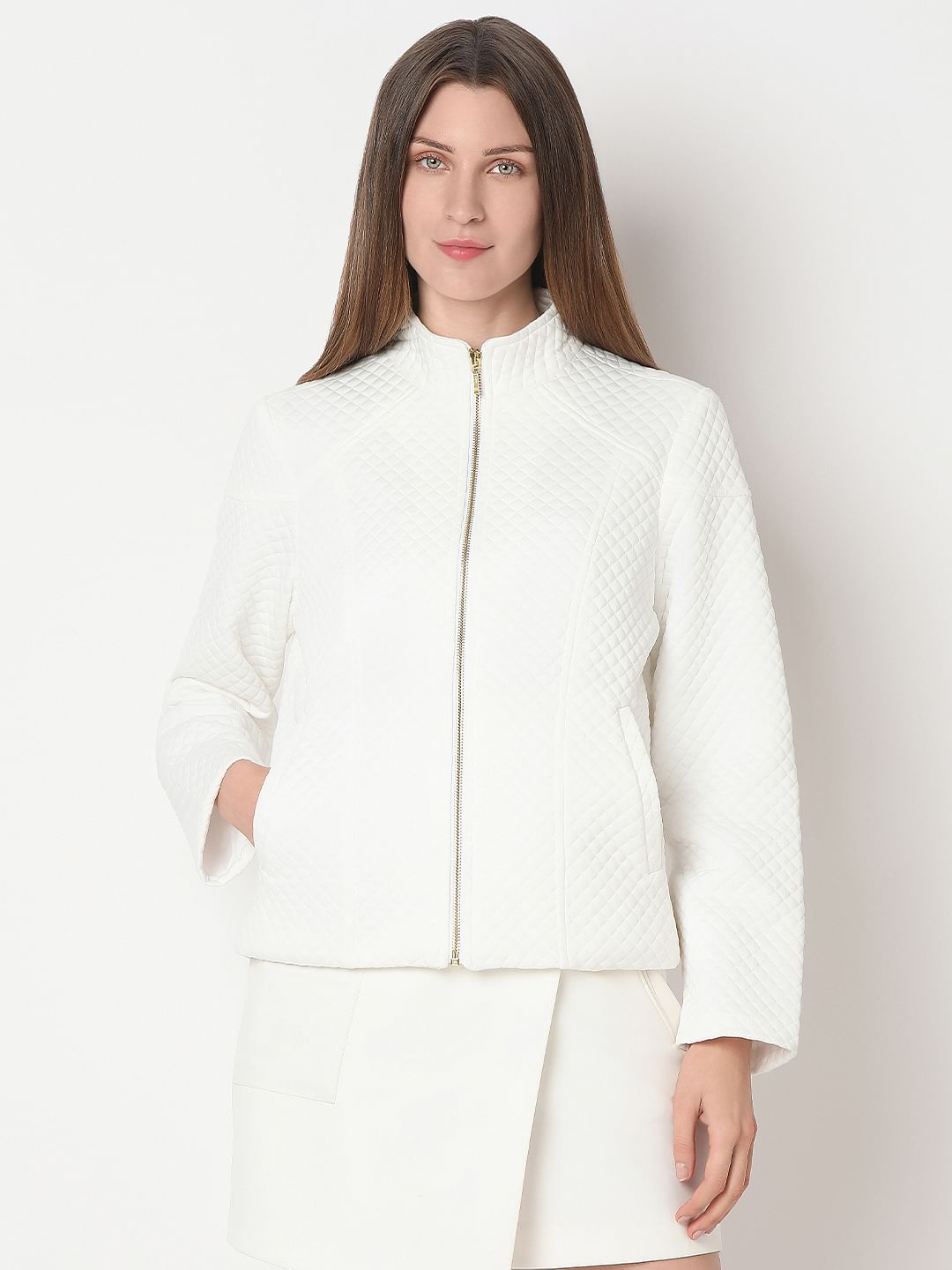 White Quilted Jacket