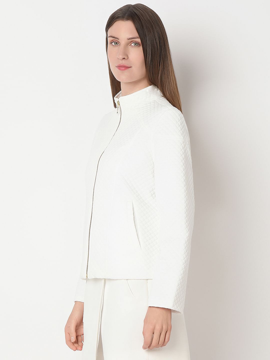 White Quilted Jacket