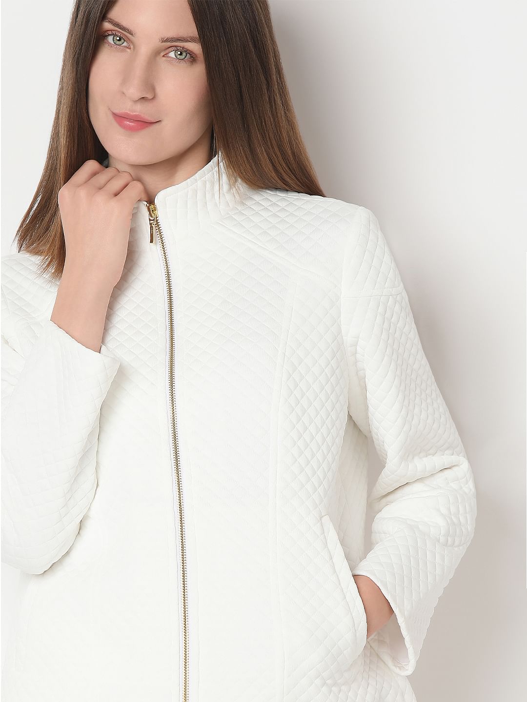 White Quilted Jacket