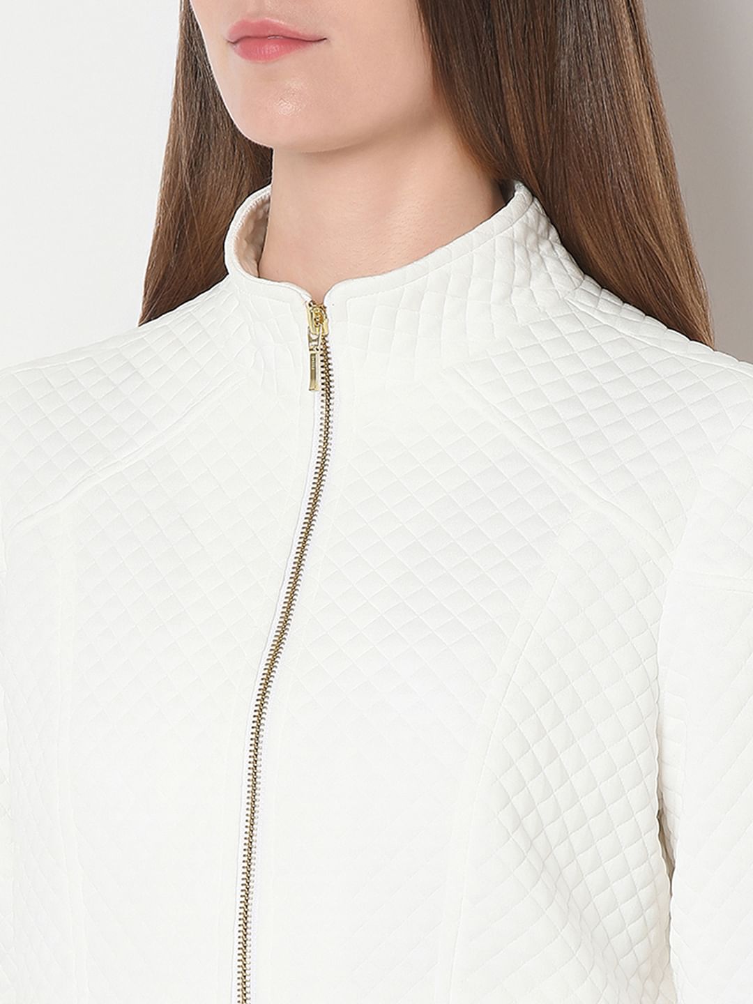 White Quilted Jacket