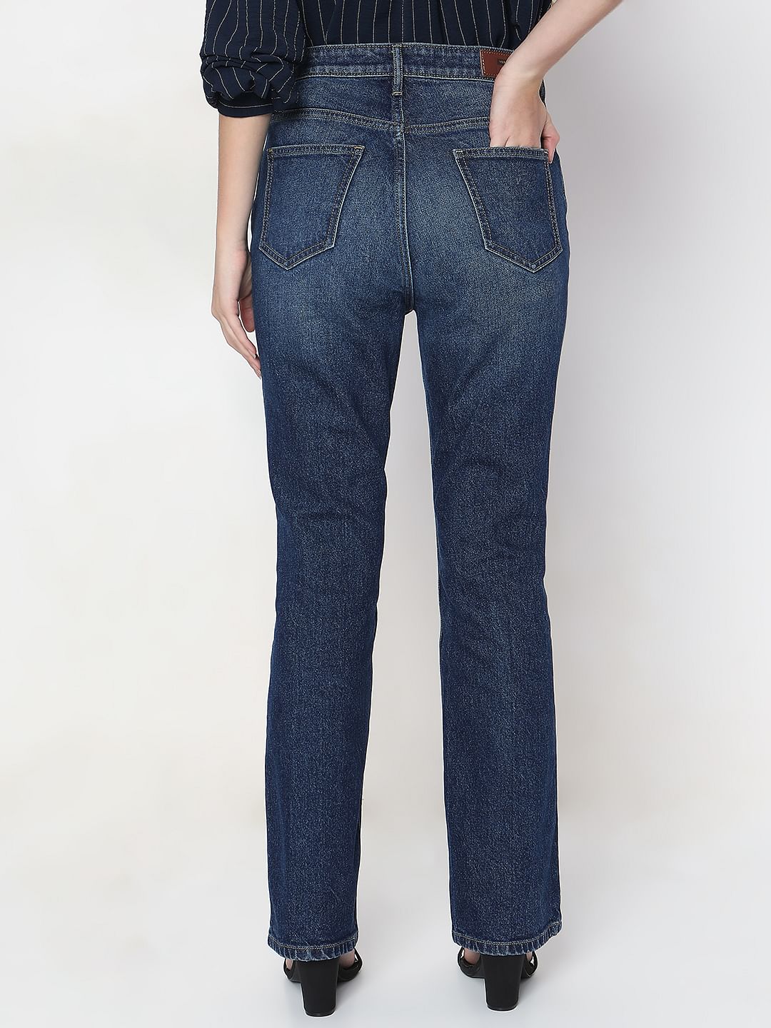 Blue Bootcut Jeans