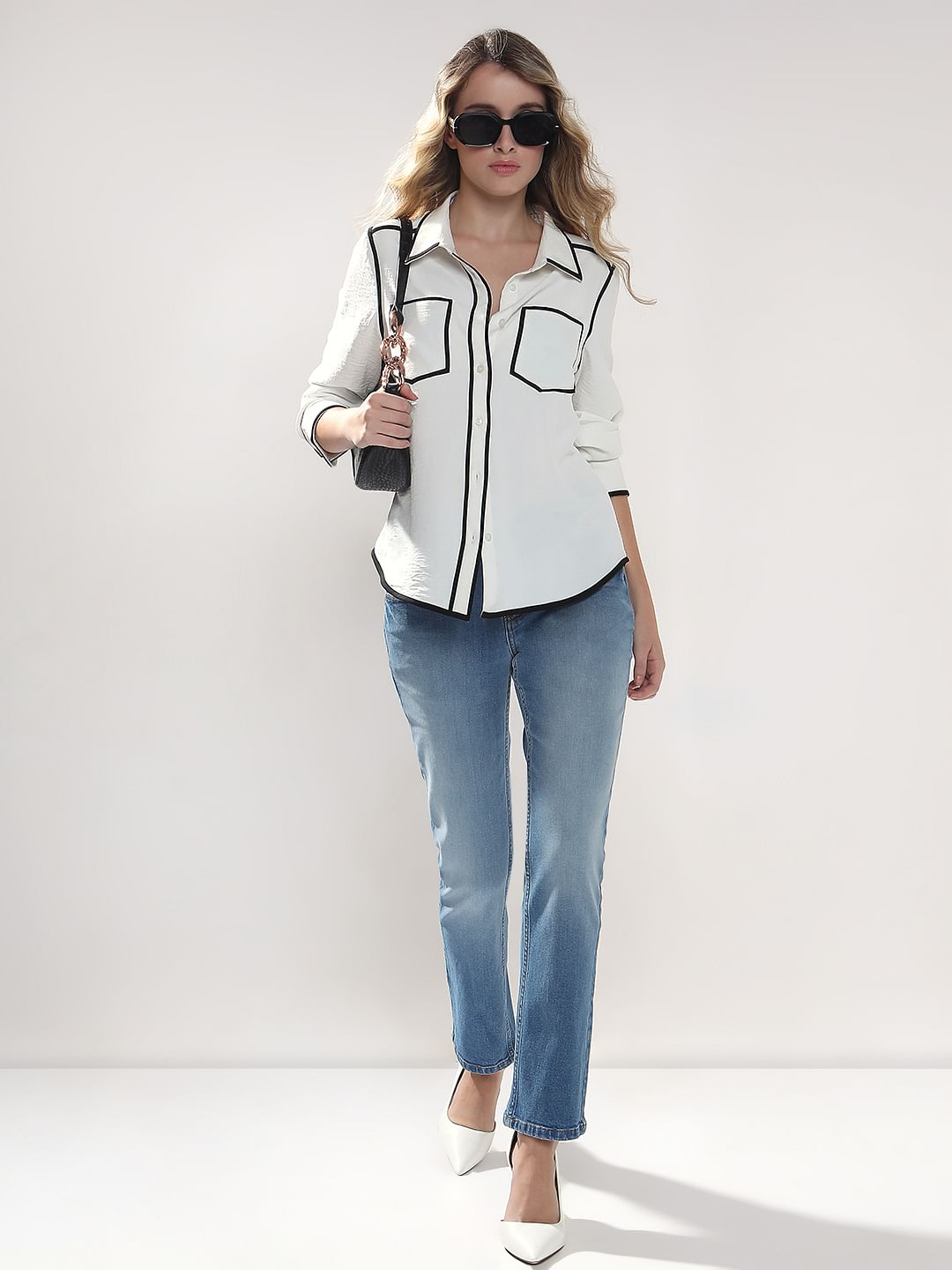 Light Blue Straight Fit Jeans