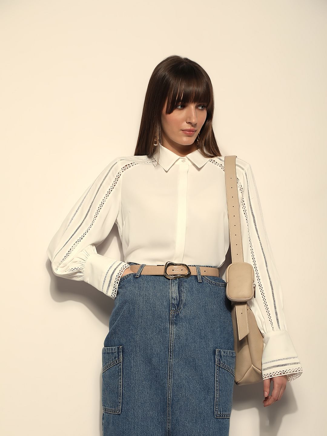 White Full Sleeves Shirt