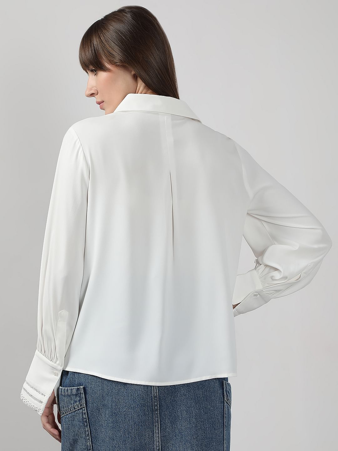 White Full Sleeves Shirt