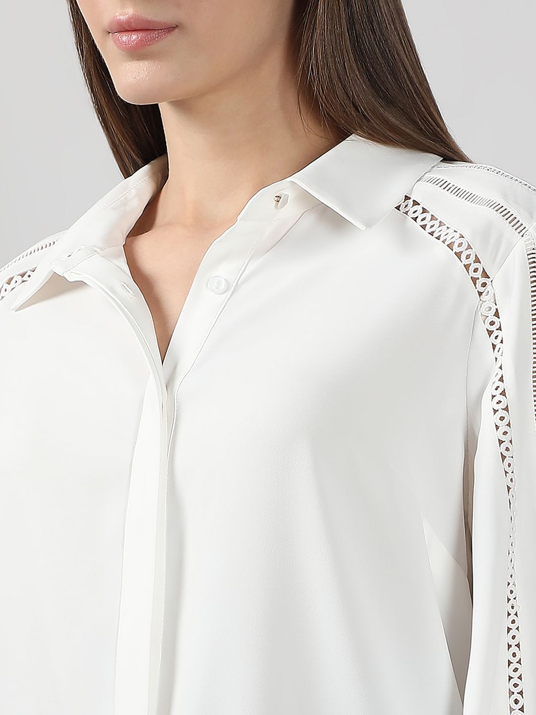 White Full Sleeves Shirt