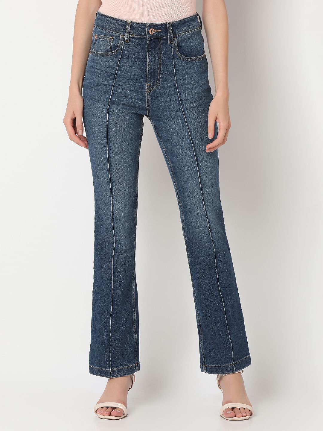 Dark Blue Bootcut Jeans