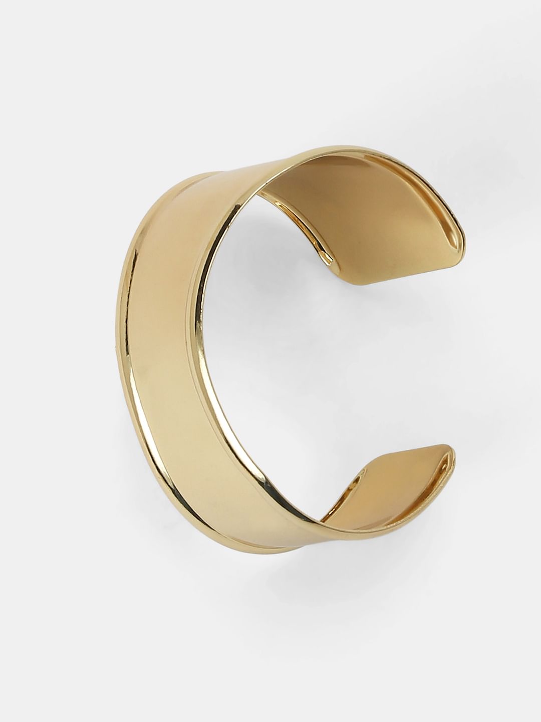 Golden Crescent Cuff Bracelet