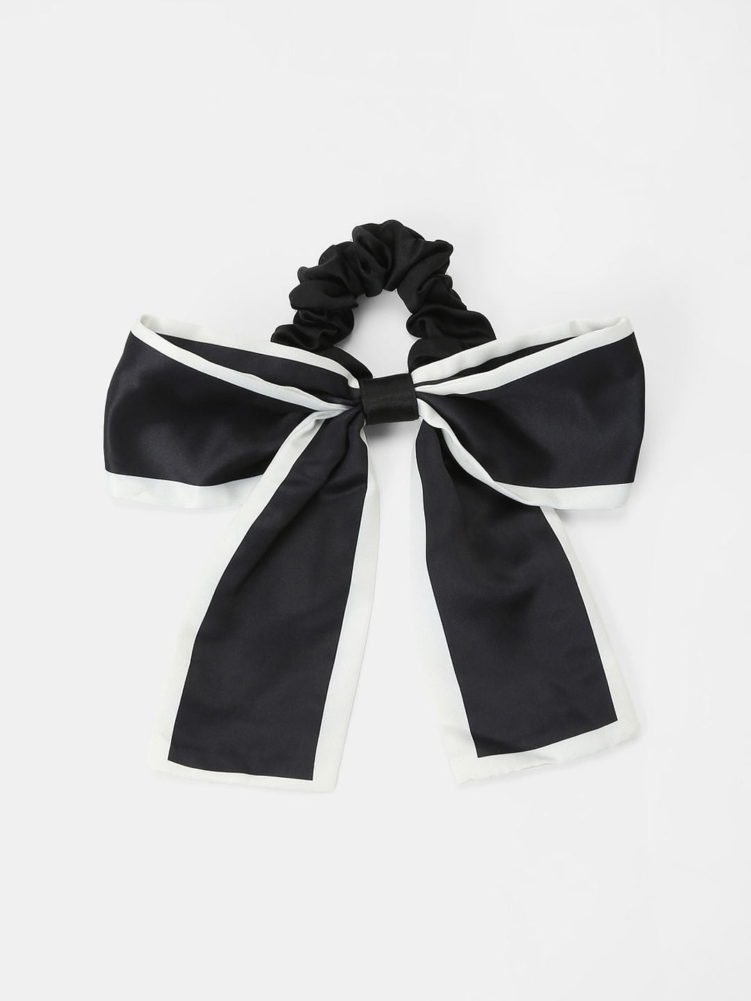 Black Bow Scrunchy