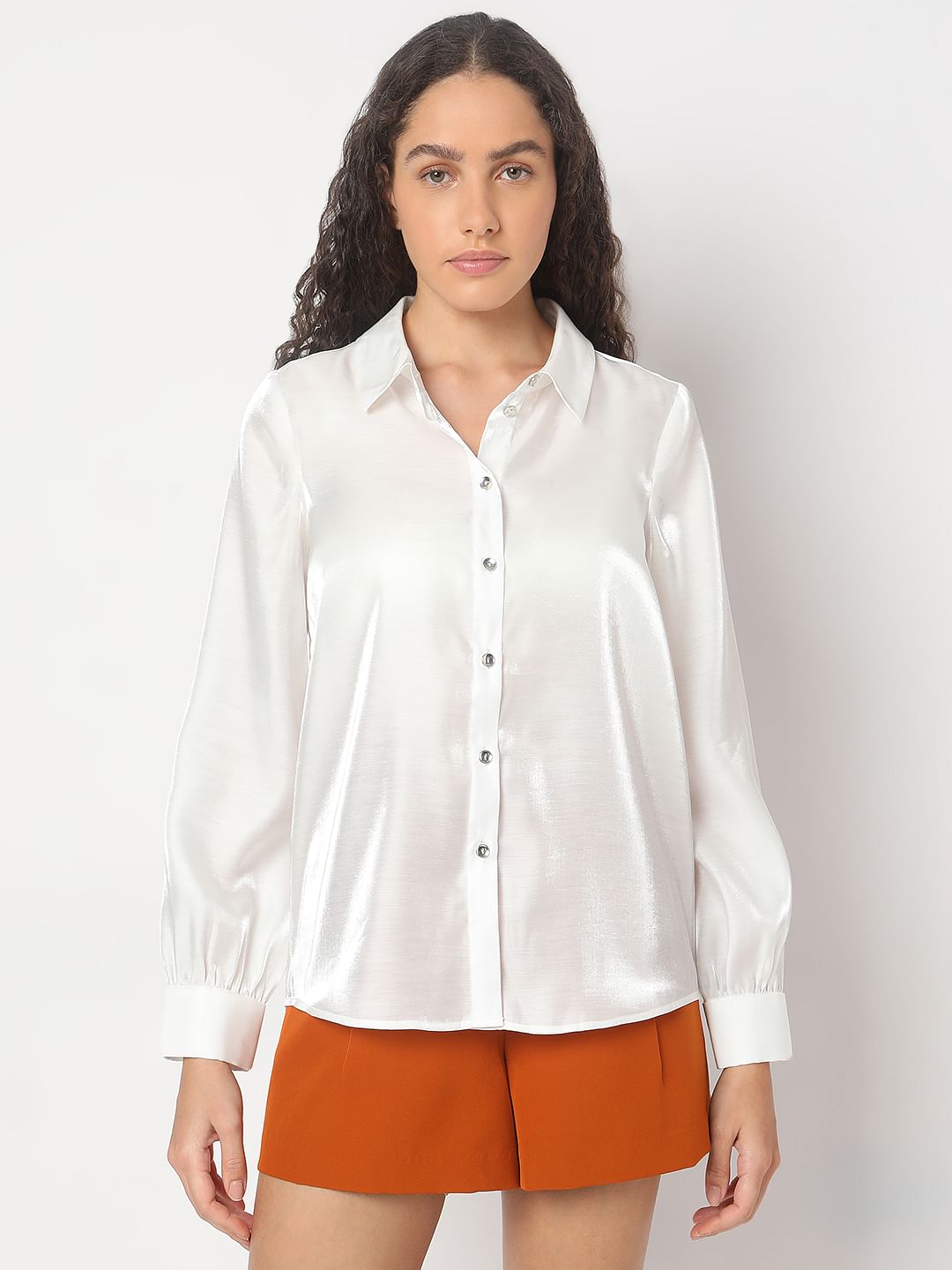 White Full Sleeves Shirt