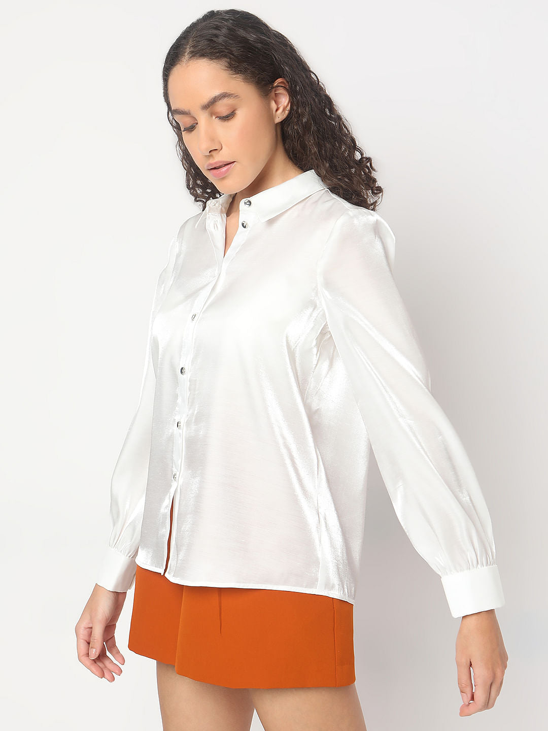 White Full Sleeves Shirt