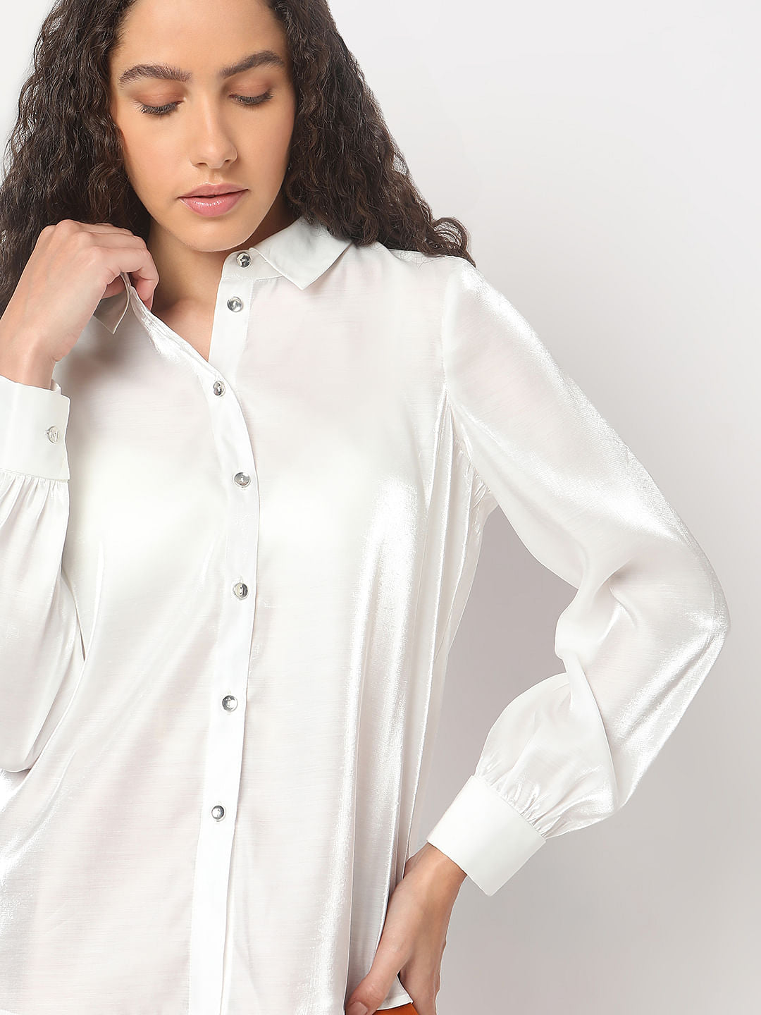White Full Sleeves Shirt