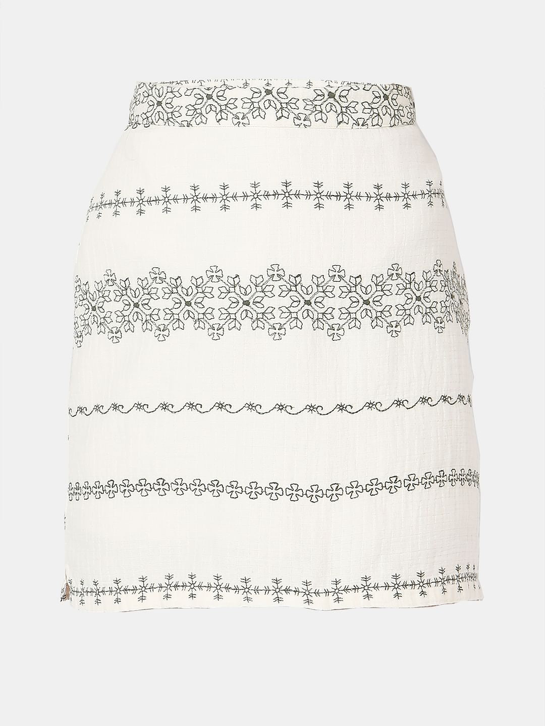 Off-White Printed Co-Ord Set Skirt