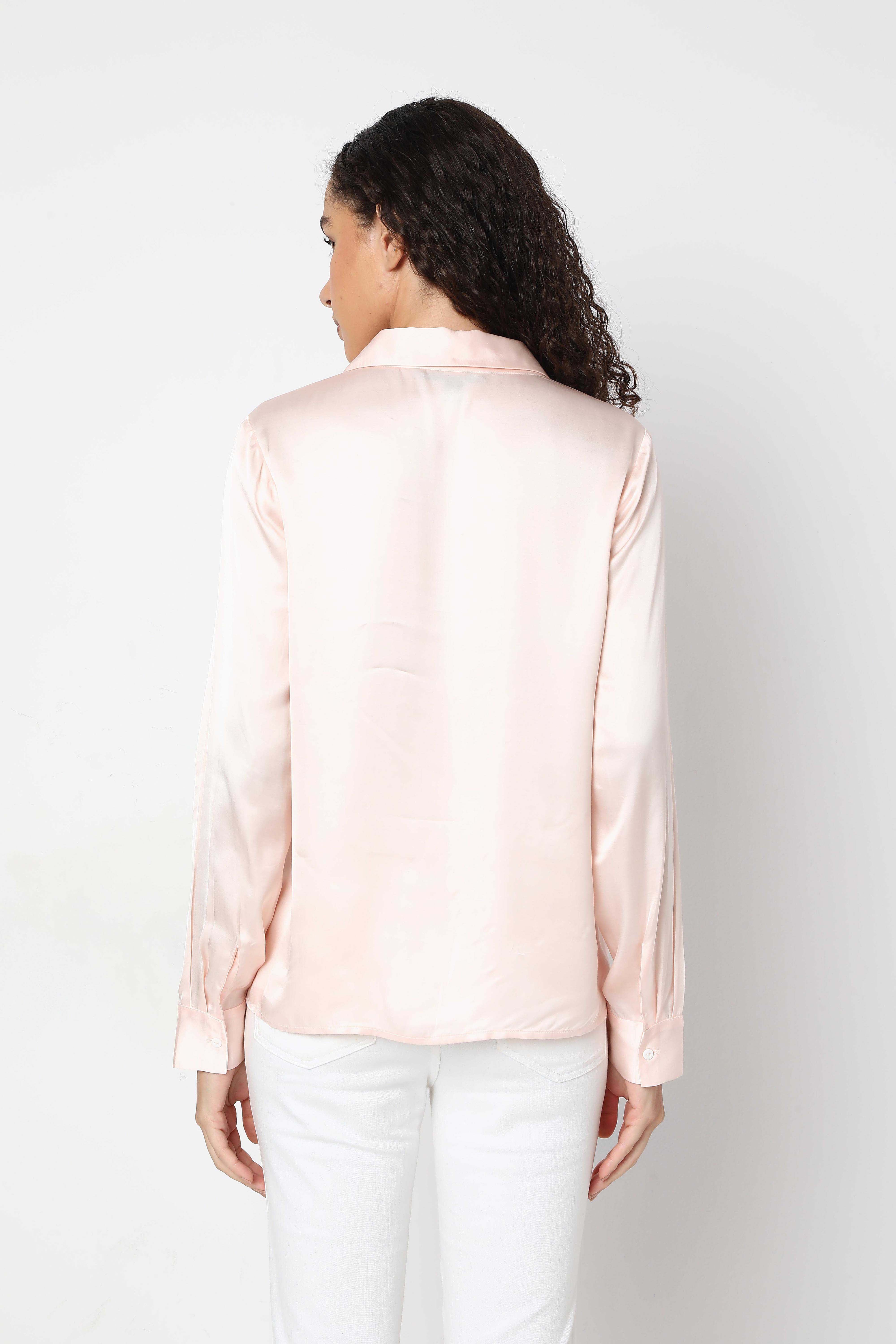 Vero Moda Light Pink Full Sleeves Shirt