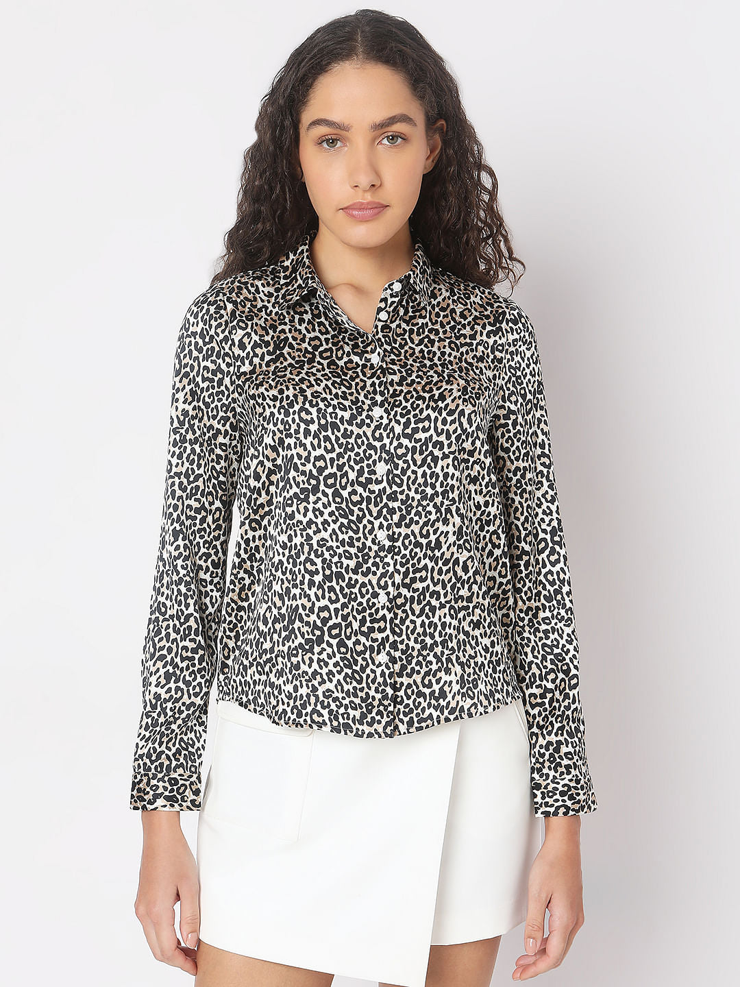 Black Animal Print Shirt