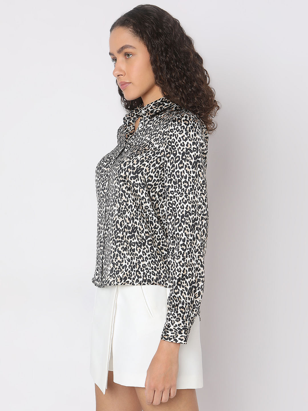 Black Animal Print Shirt