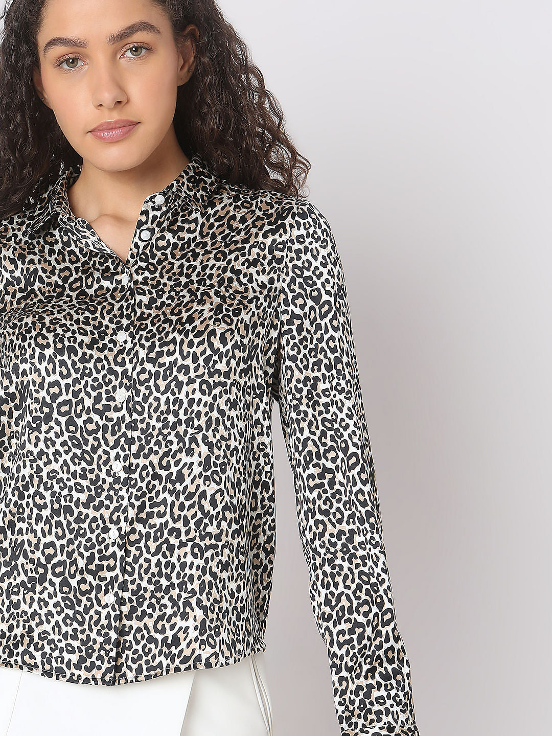 Black Animal Print Shirt