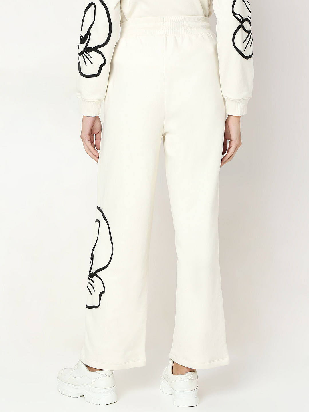 White Floral Co-Ord Set Sweatpants