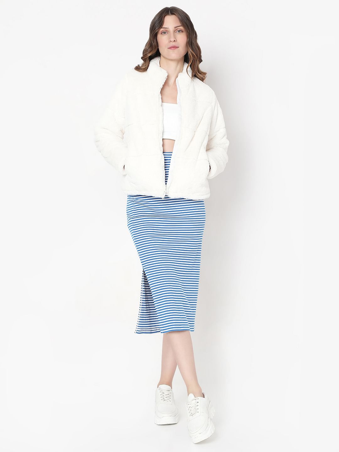 Off-White Faux Fur Jacket