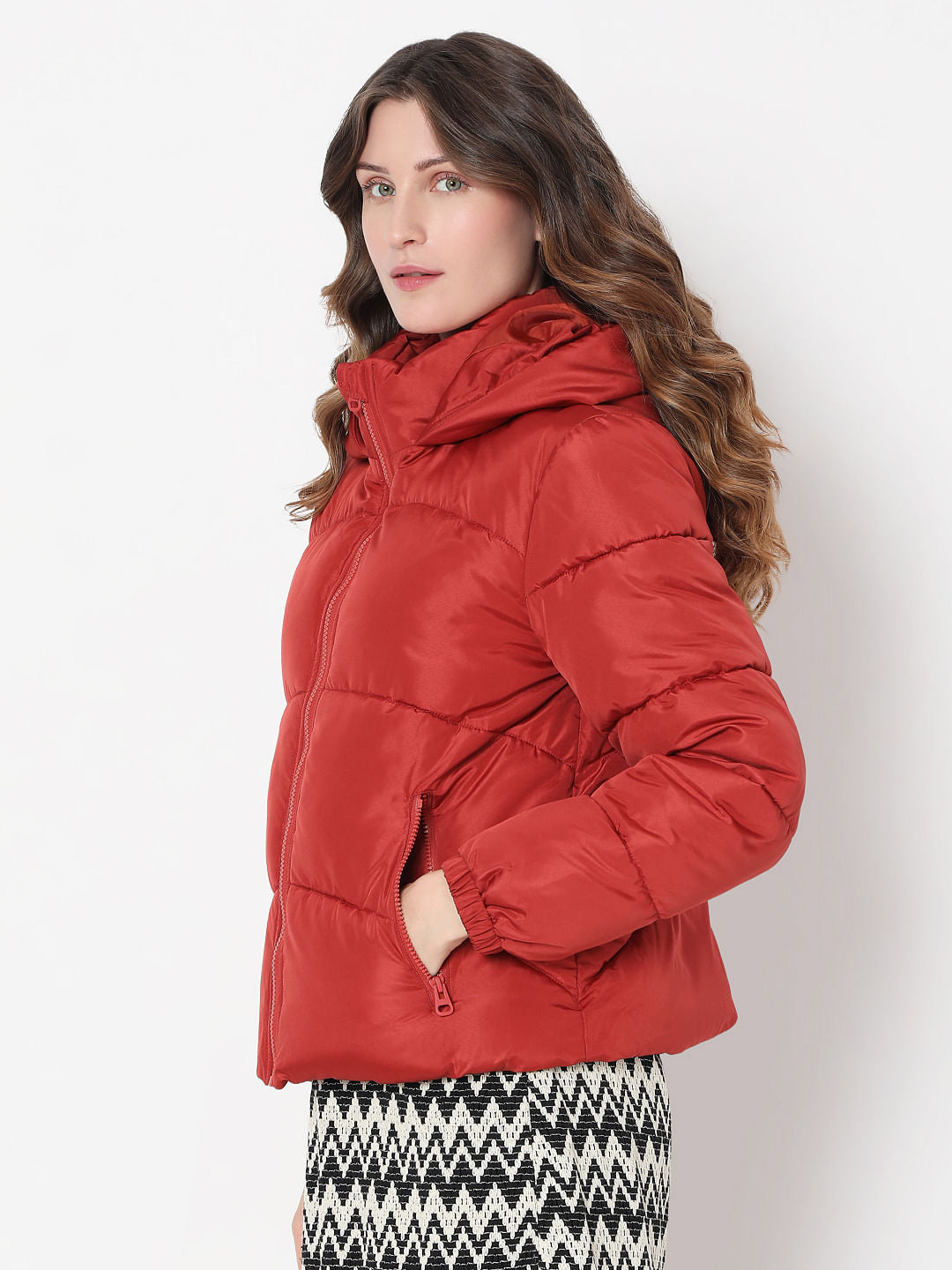 Red Hooded Jacket