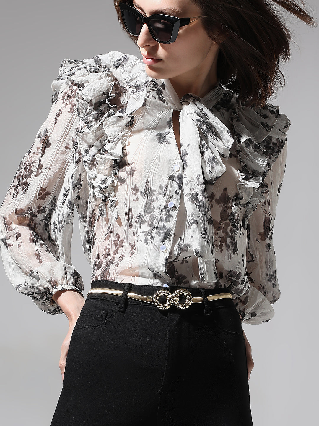 Printed Full Sleeves Top