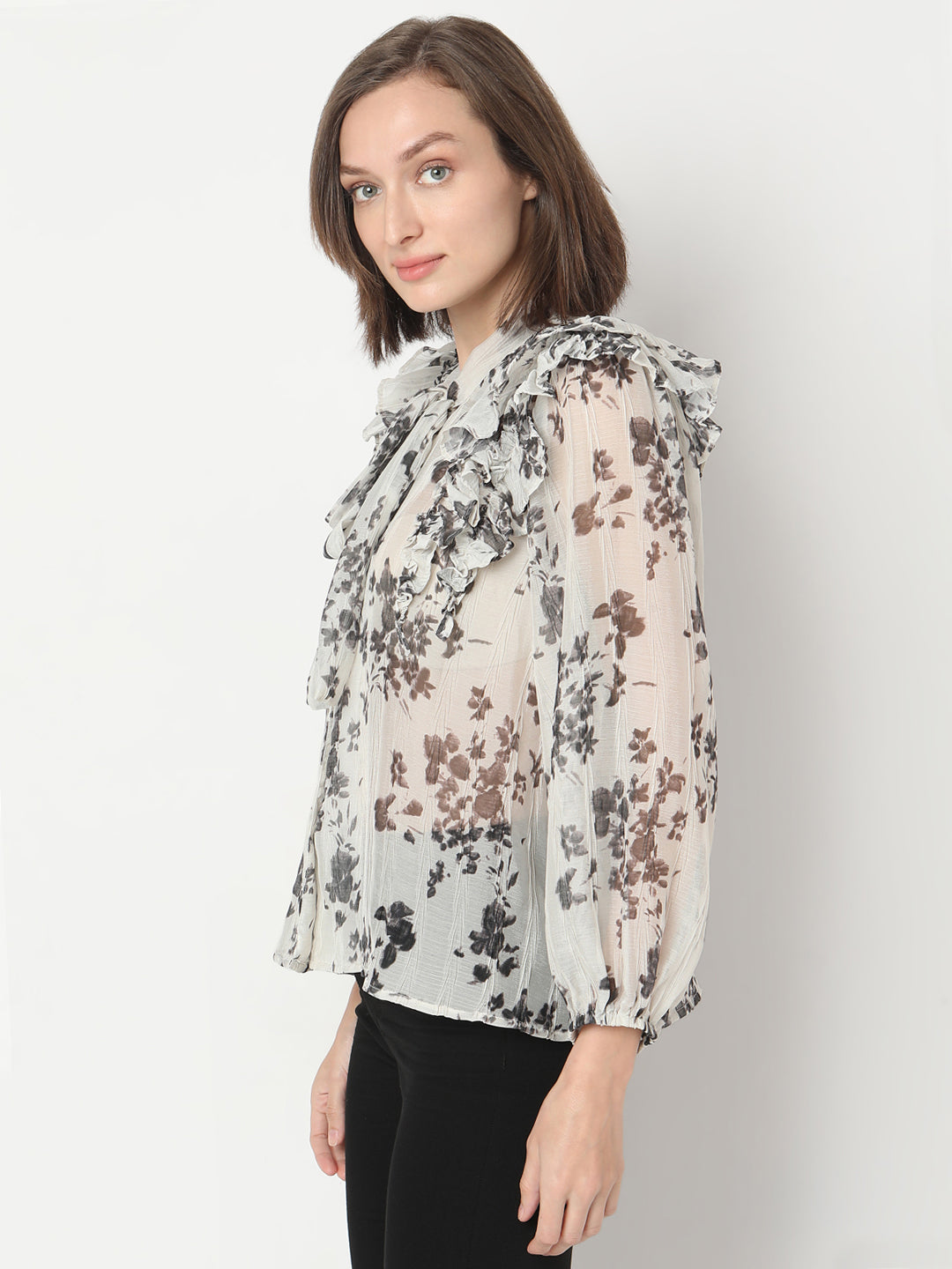 Printed Full Sleeves Top