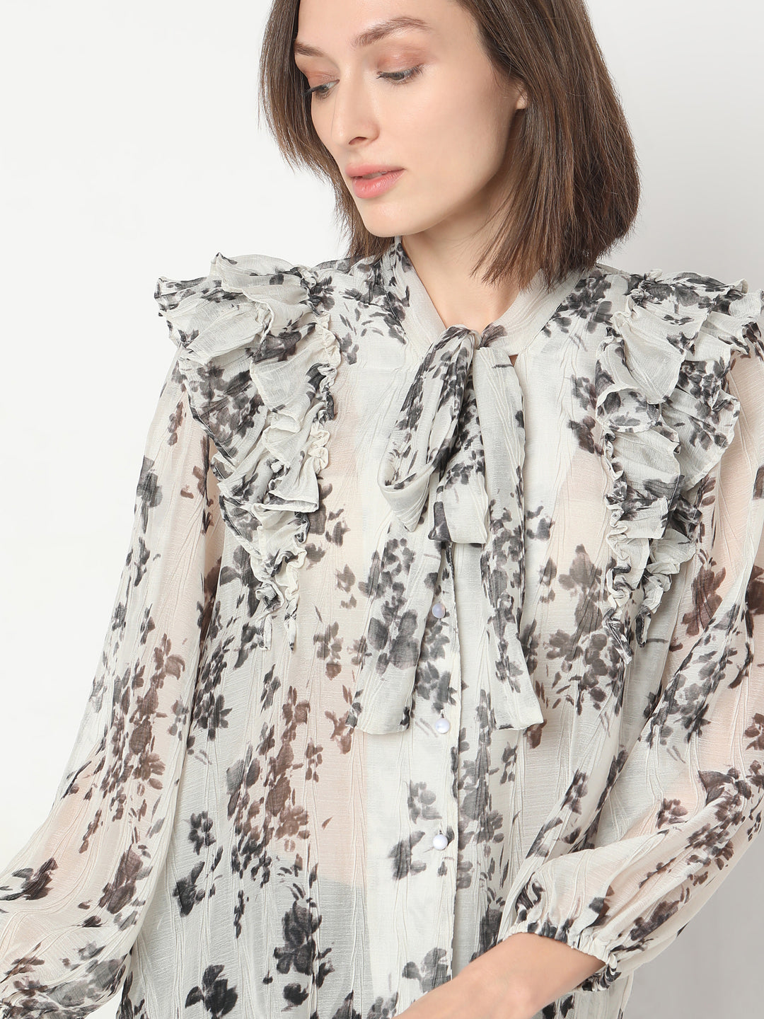 Printed Full Sleeves Top