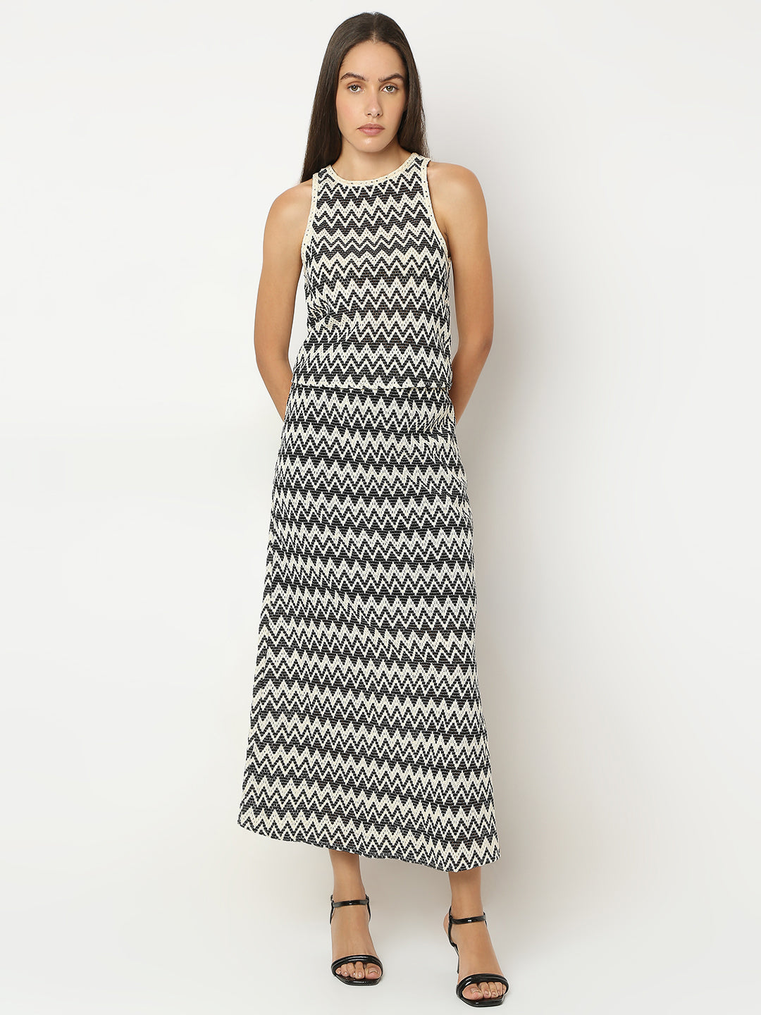Printed Knitted Cotton Top