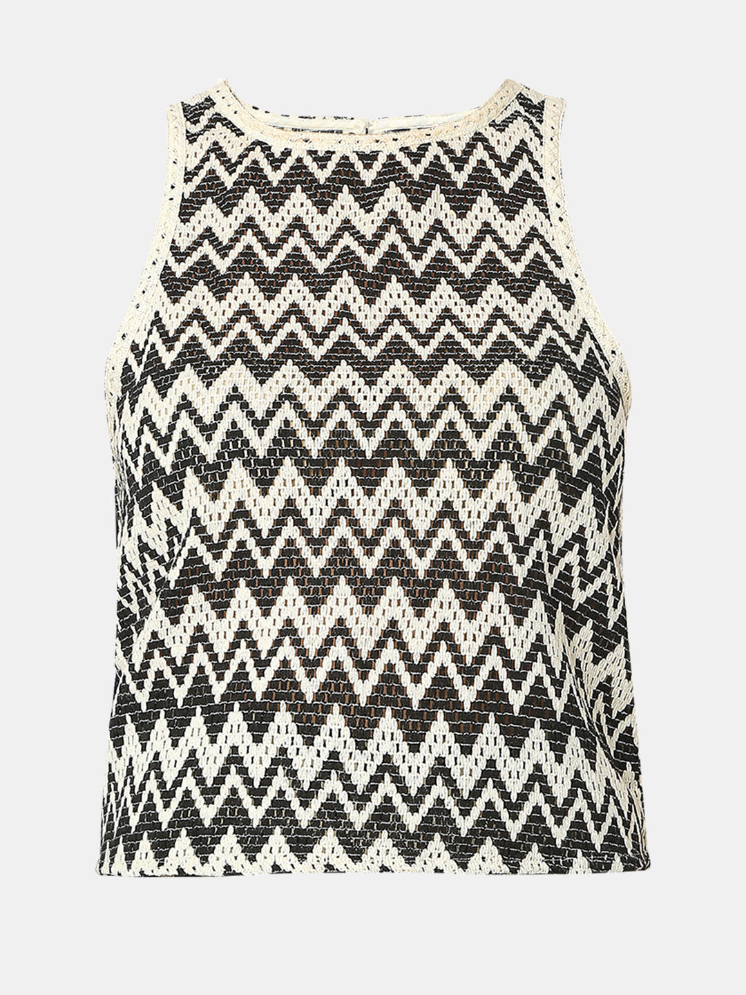 Printed Knitted Cotton Top