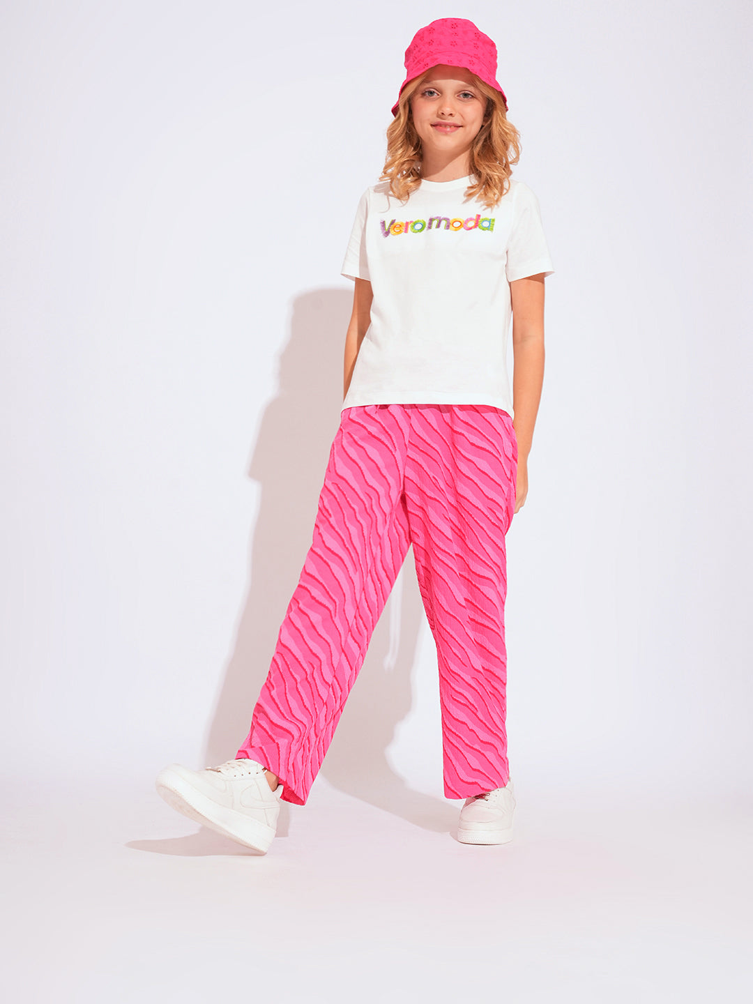 GIRLS Pink Printed Pants