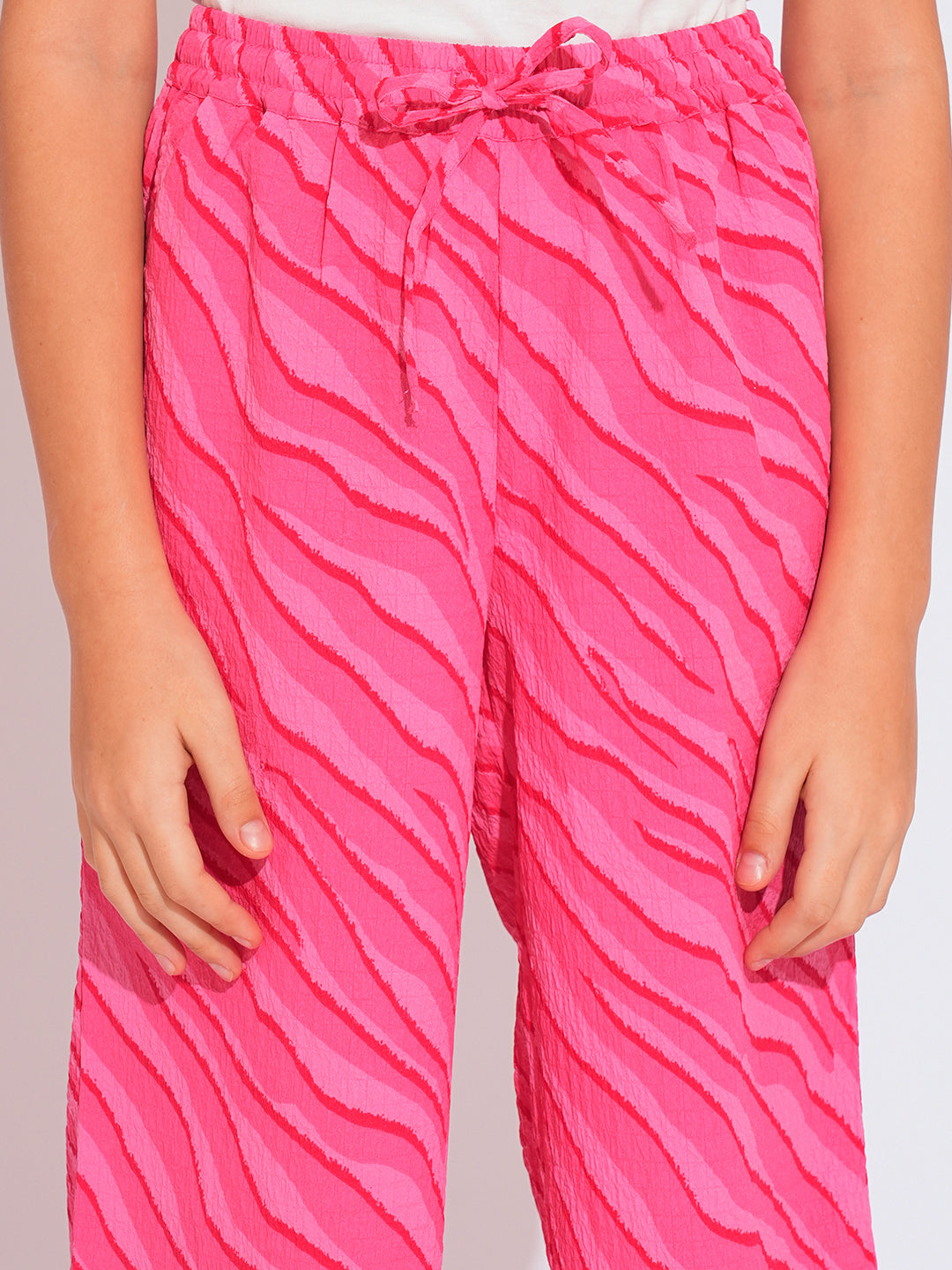 GIRLS Pink Printed Pants