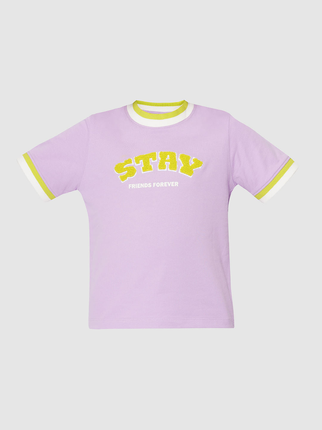 Girls Purple Co-Ord Set T-Shirt