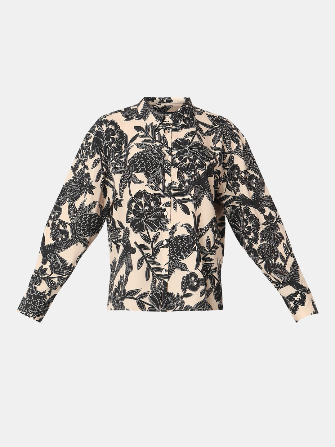 Beige Printed Shirt