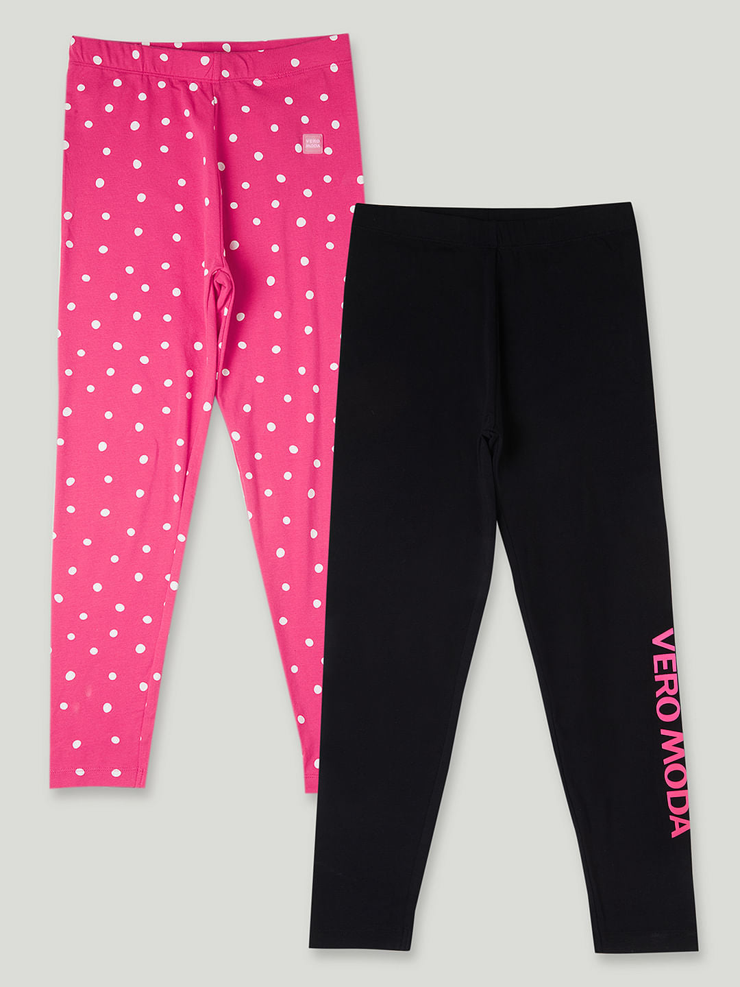 Girls Pack Of 2 Leggings