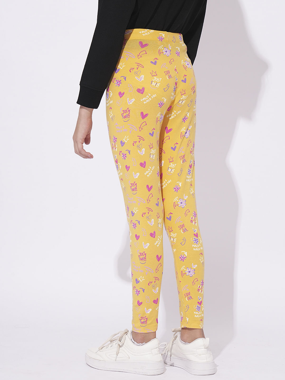 Girls Pack Of 2 Printed Leggings