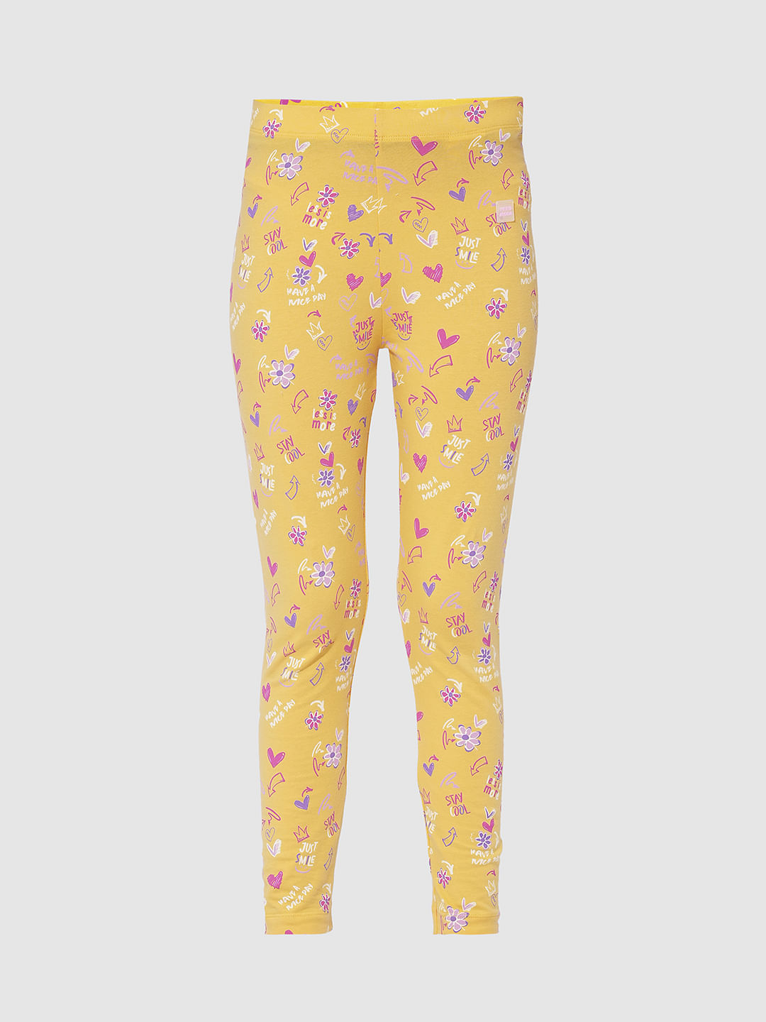 Girls Pack Of 2 Printed Leggings