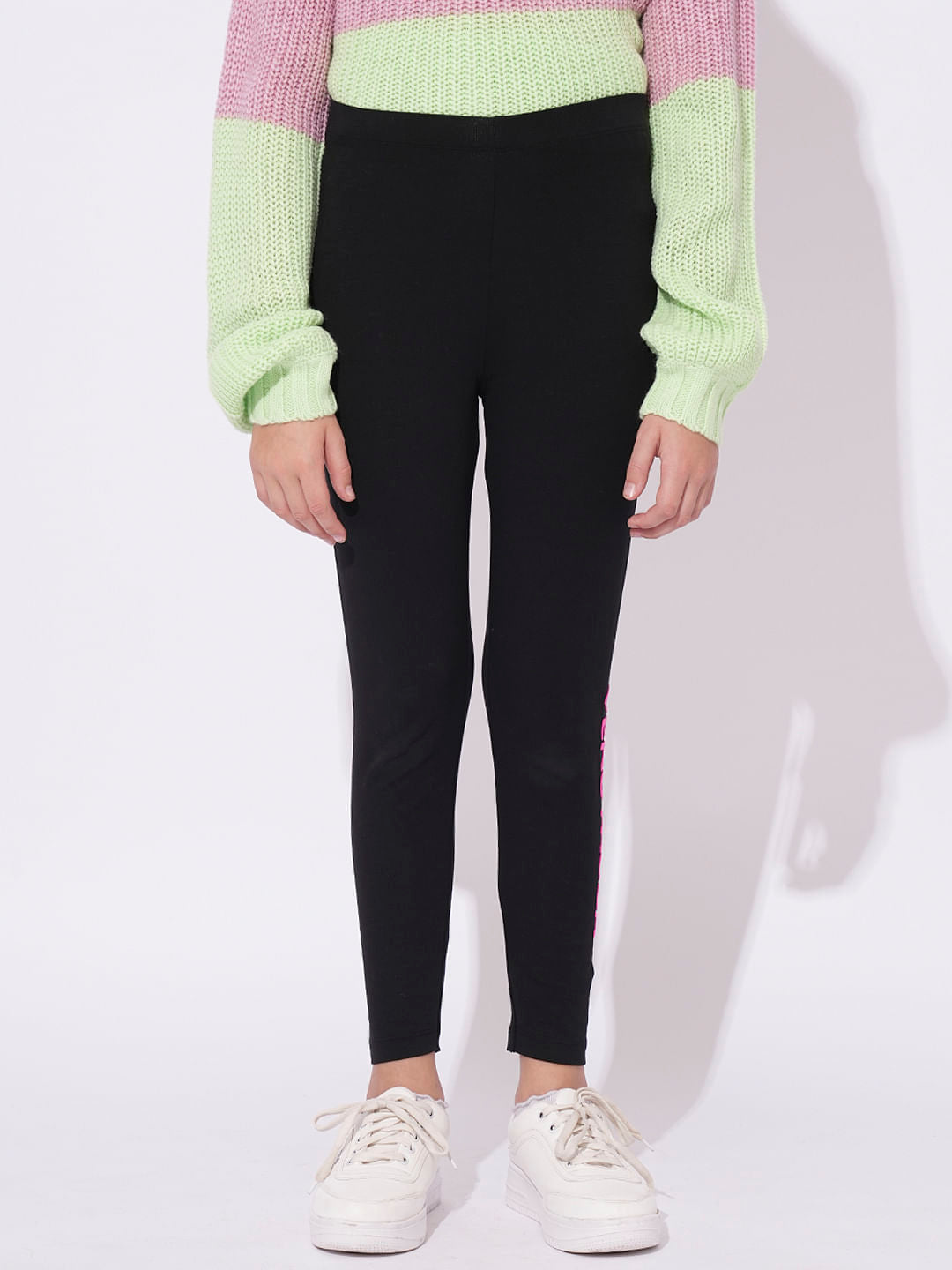 Girls Pack Of 2 Printed Leggings