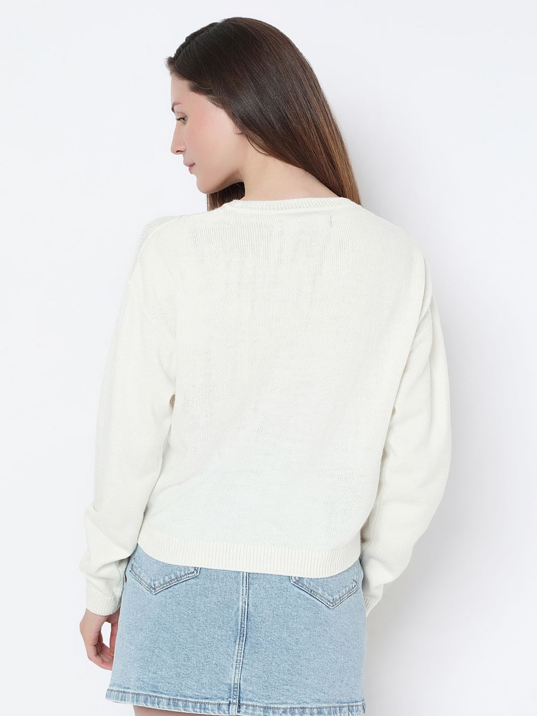 Off-White Knitted Top