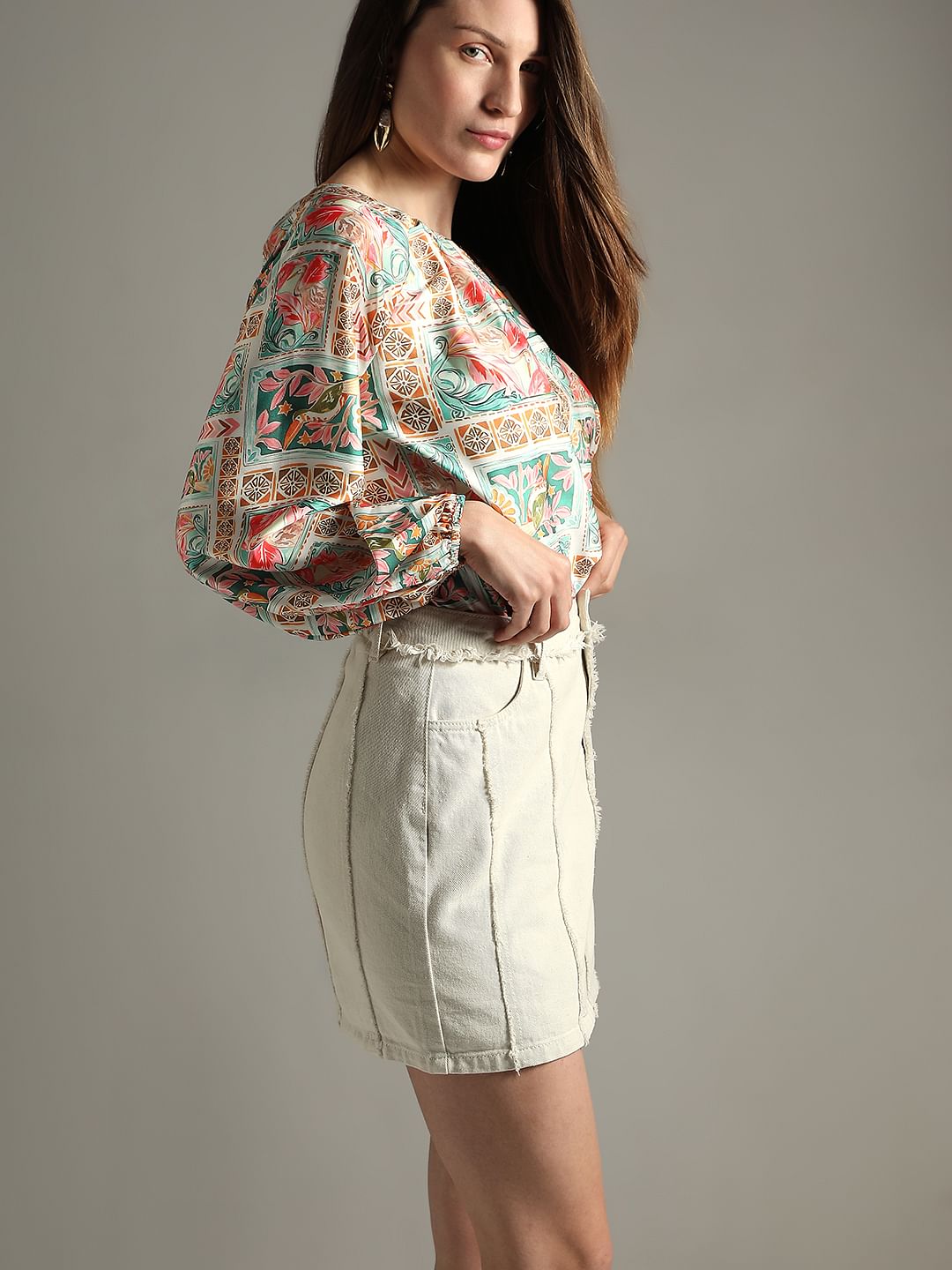 Multi-Colour Printed Top