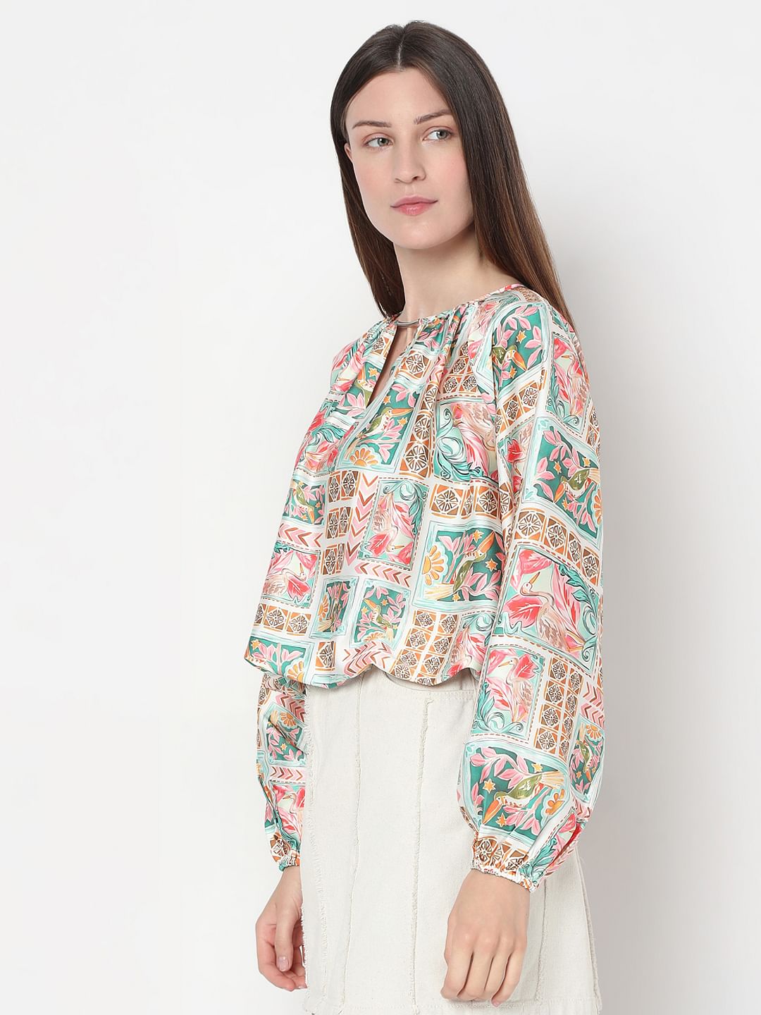 Multi-Colour Printed Top