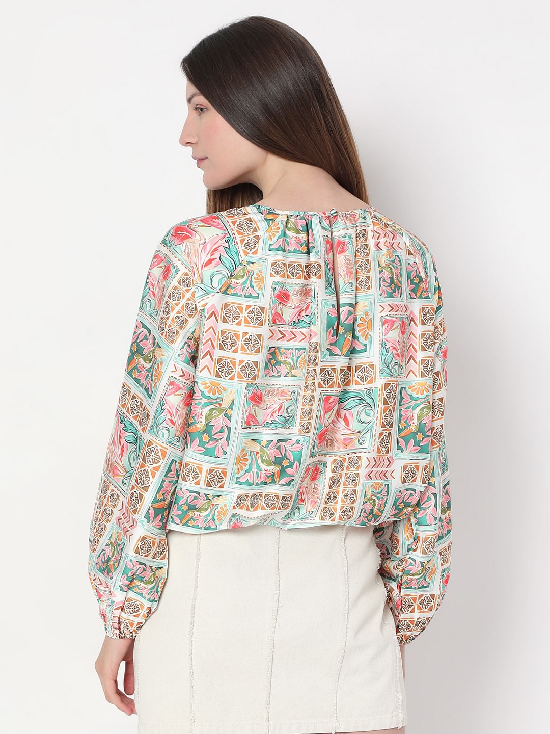 Multi-Colour Printed Top