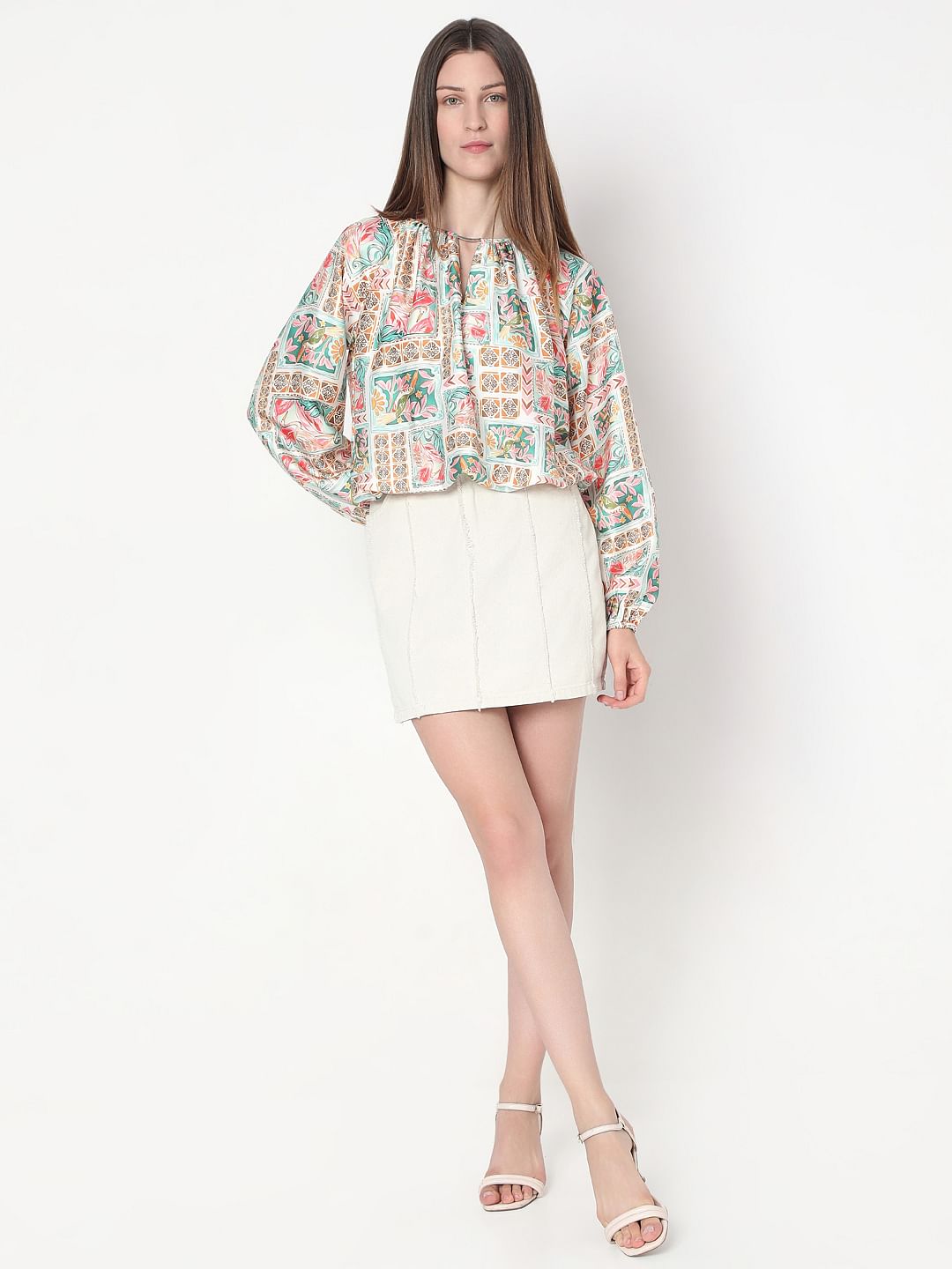 Multi-Colour Printed Top