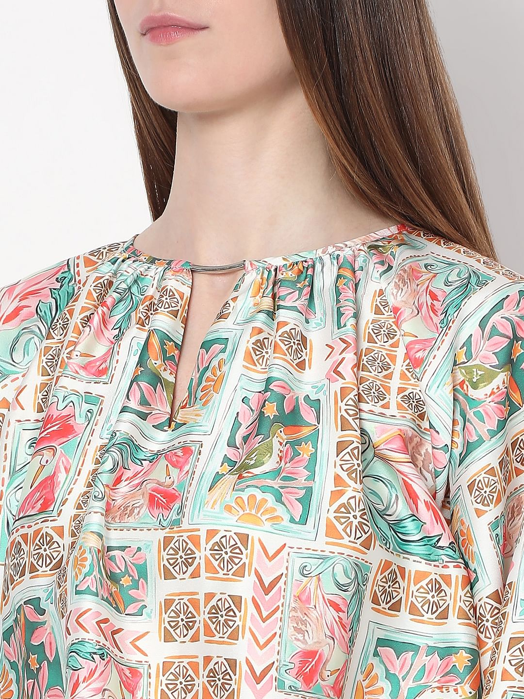 Multi-Colour Printed Top