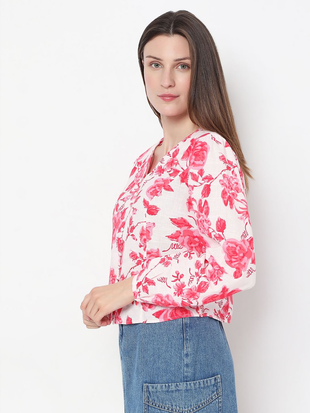 Pink Floral Top