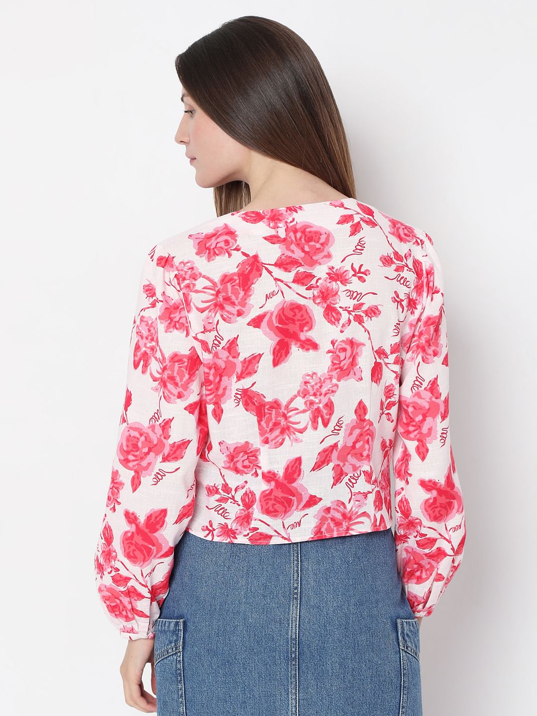 Pink Floral Top